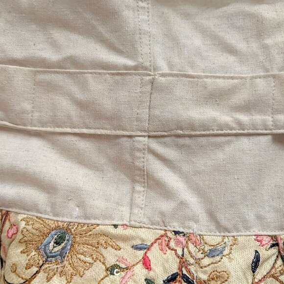 Free People MOMO NEW YORK Belinda Silk Embroidered Fisherman Wrap Pants Sz OS/L - Picture 4 of 6